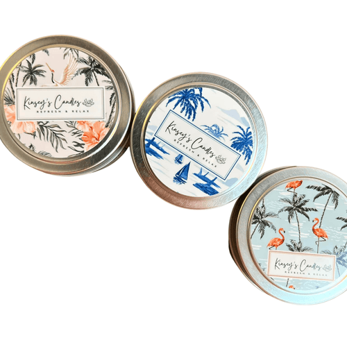 Island Salt + Sand Travel Candle - Kinsey's Candles