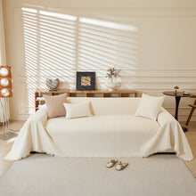 Load image into Gallery viewer, Textured Throw Blanket with 3D Dobby Weave, Minimalist Furniture Protector for Couch