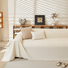 Load image into Gallery viewer, Textured Throw Blanket with 3D Dobby Weave, Minimalist Furniture Protector for Couch