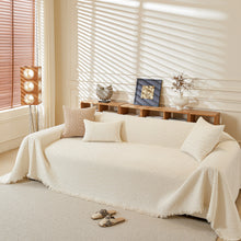 Load image into Gallery viewer, Textured Throw Blanket with 3D Dobby Weave, Minimalist Furniture Protector for Couch