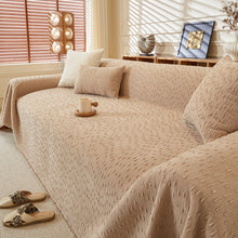 Load image into Gallery viewer, Textured Throw Blanket with 3D Dobby Weave, Minimalist Furniture Protector for Couch