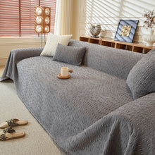 Load image into Gallery viewer, Textured Throw Blanket with 3D Dobby Weave, Minimalist Furniture Protector for Couch