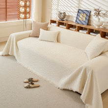 Load image into Gallery viewer, Textured Throw Blanket with 3D Dobby Weave, Minimalist Furniture Protector for Couch