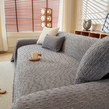 Load image into Gallery viewer, Textured Throw Blanket with 3D Dobby Weave, Minimalist Furniture Protector for Couch