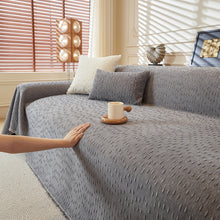 Load image into Gallery viewer, Textured Throw Blanket with 3D Dobby Weave, Minimalist Furniture Protector for Couch