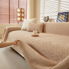 Load image into Gallery viewer, Textured Throw Blanket with 3D Dobby Weave, Minimalist Furniture Protector for Couch