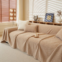 Load image into Gallery viewer, Textured Throw Blanket with 3D Dobby Weave, Minimalist Furniture Protector for Couch