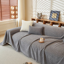 Load image into Gallery viewer, Textured Throw Blanket with 3D Dobby Weave, Minimalist Furniture Protector for Couch