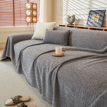 Load image into Gallery viewer, Textured Throw Blanket with 3D Dobby Weave, Minimalist Furniture Protector for Couch