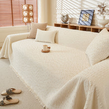 Load image into Gallery viewer, Textured Throw Blanket with 3D Dobby Weave, Minimalist Furniture Protector for Couch