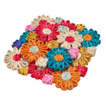 Load image into Gallery viewer, Fleur Woven Abaca Trivets, Set of 2