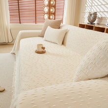 Load image into Gallery viewer, Textured Throw Blanket with 3D Dobby Weave, Minimalist Furniture Protector for Couch