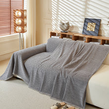 Load image into Gallery viewer, Textured Throw Blanket with 3D Dobby Weave, Minimalist Furniture Protector for Couch