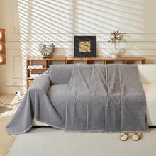 Load image into Gallery viewer, Textured Throw Blanket with 3D Dobby Weave, Minimalist Furniture Protector for Couch