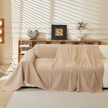 Load image into Gallery viewer, Textured Throw Blanket with 3D Dobby Weave, Minimalist Furniture Protector for Couch