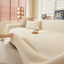 Load image into Gallery viewer, Textured Throw Blanket with 3D Dobby Weave, Minimalist Furniture Protector for Couch