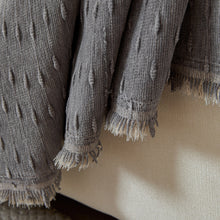 Load image into Gallery viewer, Textured Throw Blanket with 3D Dobby Weave, Minimalist Furniture Protector for Couch
