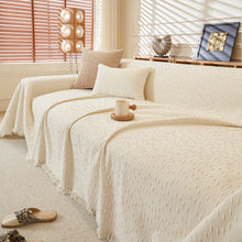 Load image into Gallery viewer, Textured Throw Blanket with 3D Dobby Weave, Minimalist Furniture Protector for Couch