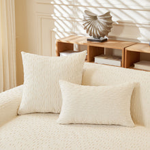 Load image into Gallery viewer, Textured Throw Blanket with 3D Dobby Weave, Minimalist Furniture Protector for Couch