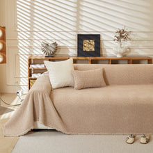 Load image into Gallery viewer, Textured Throw Blanket with 3D Dobby Weave, Minimalist Furniture Protector for Couch