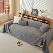 Load image into Gallery viewer, Textured Throw Blanket with 3D Dobby Weave, Minimalist Furniture Protector for Couch