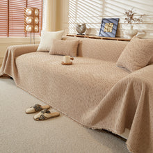 Load image into Gallery viewer, Textured Throw Blanket with 3D Dobby Weave, Minimalist Furniture Protector for Couch