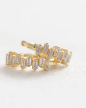Load image into Gallery viewer, Crystal Baguette Huggies