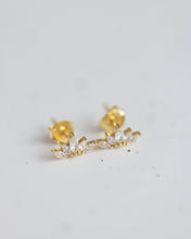 Load image into Gallery viewer, Crystal Crown Studs