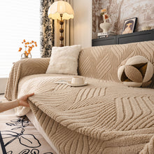Load image into Gallery viewer, Plush Fleece Washable Sofa Throw Blanket, Soft &amp; Cozy Furniture Protector for Couch
