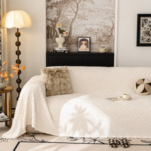 Load image into Gallery viewer, Plush Fleece Washable Sofa Throw Blanket, Soft &amp; Cozy Furniture Protector for Couch