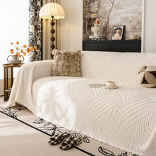 Load image into Gallery viewer, Plush Fleece Washable Sofa Throw Blanket, Soft &amp; Cozy Furniture Protector for Couch