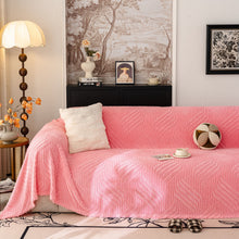 Load image into Gallery viewer, Plush Fleece Washable Sofa Throw Blanket, Soft &amp; Cozy Furniture Protector for Couch