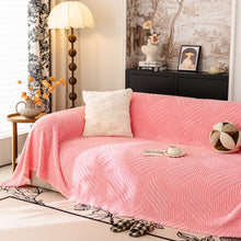 Load image into Gallery viewer, Plush Fleece Washable Sofa Throw Blanket, Soft &amp; Cozy Furniture Protector for Couch