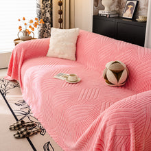 Load image into Gallery viewer, Plush Fleece Washable Sofa Throw Blanket, Soft &amp; Cozy Furniture Protector for Couch