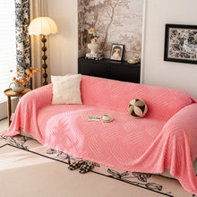 Load image into Gallery viewer, Plush Fleece Washable Sofa Throw Blanket, Soft &amp; Cozy Furniture Protector for Couch