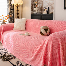 Load image into Gallery viewer, Plush Fleece Washable Sofa Throw Blanket, Soft &amp; Cozy Furniture Protector for Couch