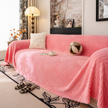 Load image into Gallery viewer, Plush Fleece Washable Sofa Throw Blanket, Soft &amp; Cozy Furniture Protector for Couch
