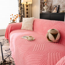 Load image into Gallery viewer, Plush Fleece Washable Sofa Throw Blanket, Soft &amp; Cozy Furniture Protector for Couch