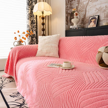 Load image into Gallery viewer, Plush Fleece Washable Sofa Throw Blanket, Soft &amp; Cozy Furniture Protector for Couch