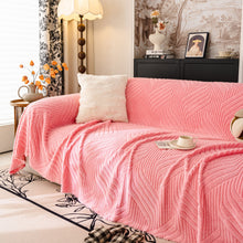 Load image into Gallery viewer, Plush Fleece Washable Sofa Throw Blanket, Soft &amp; Cozy Furniture Protector for Couch