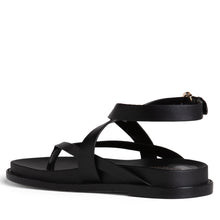 Load image into Gallery viewer, Elise Flat Leather Sandal