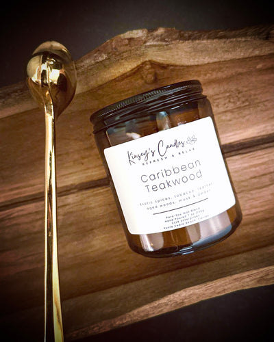 Caribbean Teakwood Candle - Kinsey's Candles