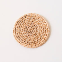 Load image into Gallery viewer, Laguna Woven Rattan Coasters, Set of 2
