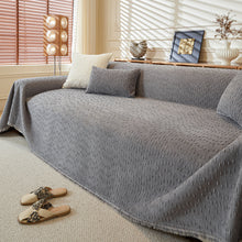 Load image into Gallery viewer, Textured Throw Blanket with 3D Dobby Weave, Minimalist Furniture Protector for Couch