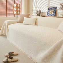 Load image into Gallery viewer, Textured Throw Blanket with 3D Dobby Weave, Minimalist Furniture Protector for Couch