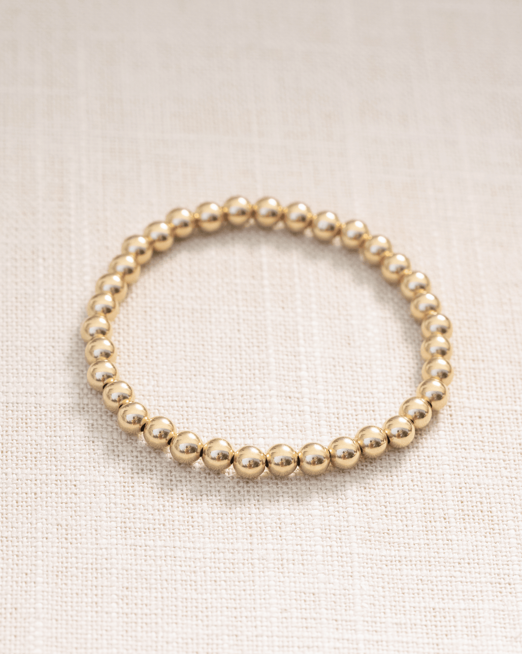 5mm gold ball bracelet
