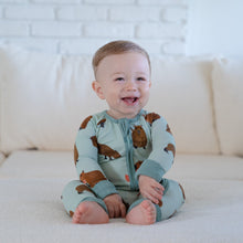 Load image into Gallery viewer, Capybara Baby Zip Pajamas