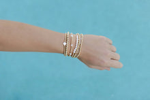 Load image into Gallery viewer, 3mm fresh water pearl bar bracelet