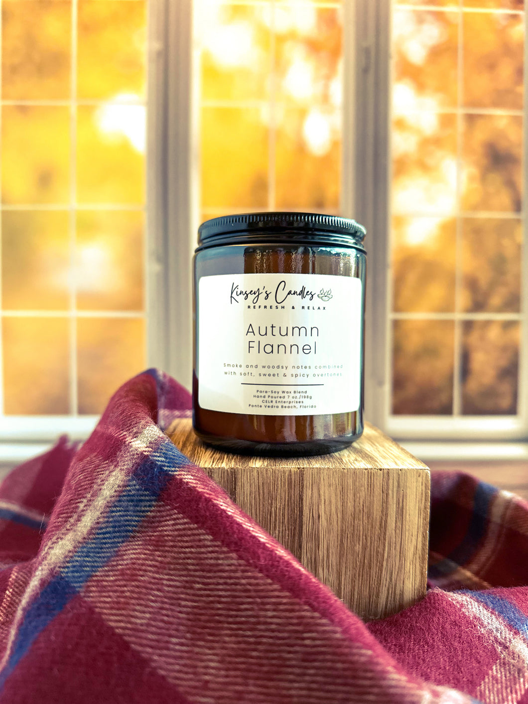 Autumn Flannel Candle - Kinsey's Candles