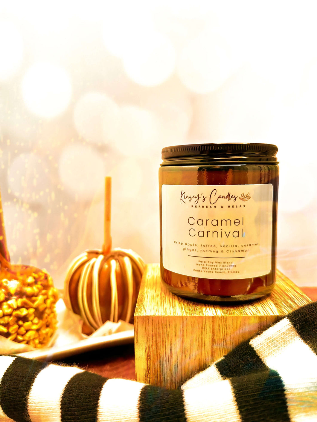 Caramel Carnival Candle - Kinsey's Candles
